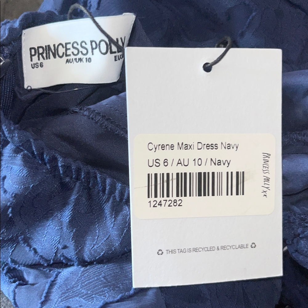 Princess Polly Cyrene Maxi Dress Navy - Picture 5 of 11